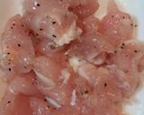 ササミとプチトマトのレモン炒め作り方1写真