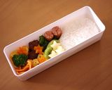 クルマのキャラ弁当☆新型MINI車の弁当作り方1写真
