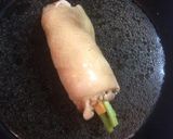 ニンニクの芽でチキンロール作り方6写真