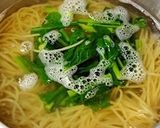 菜の花とパンチェッタのトマトソーススパ作り方7写真