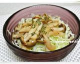 ご飯はキャベツ！しめじ丼サラダ作り方4写真