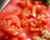 ランチ・ブランチに♪梅トマト冷製パスタ作り方1写真