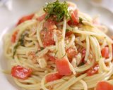 ランチ・ブランチに♪梅トマト冷製パスタ作り方4写真