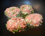 キャベツのキノコチーズハンバーグ作り方5写真