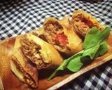 鯖缶deカレー春巻き作り方6写真