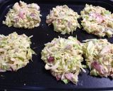 玉ねぎとネギとキャベツのお好み焼き作り方5写真