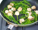 ホタテとホウレン草の濃厚クリチーパスタ♪作り方6写真