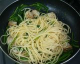 ホタテとホウレン草の濃厚クリチーパスタ♪作り方7写真