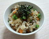 ほっこり～♡しめじたっぷりの炊き込みご飯作り方9写真