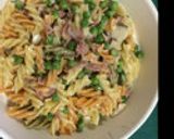 グリーンピースとベーコンのパスタ作り方6写真
