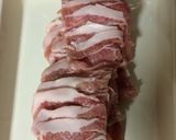 豚バラとニラもやしのポン酢炒め作り方1写真