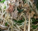 豚バラとニラもやしのポン酢炒め作り方6写真