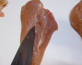 胸肉のチーズ胡麻巻き　包丁裁き難しい編作り方1写真