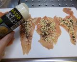 胸肉のチーズ胡麻巻き　包丁裁き難しい編作り方9写真