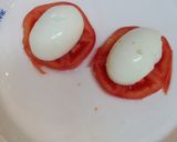 とろんとチーズでゆで玉＆トマトのバゲット作り方1写真