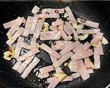 山菜とベーコンの和風スパゲッティ作り方3写真