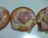 さくら型ハムとたまごのお花見ピザ作り方7写真
