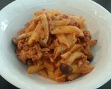 お鍋ひとつでミート･トマトソースパスタ作り方6写真