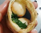 トマトソースで、うずらの卵の巾着を作り方3写真