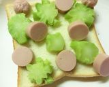 魚ニソ×ブロ茎の塩昆布マヨケチャトースト作り方4写真