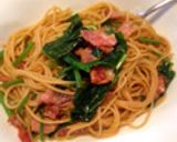 ベーコンとほうれん草の醤油パスタ作り方5写真