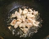ガリバタチキンのおつまみパスタ作り方4写真