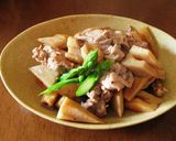 ワンルームご飯★豚肉とレンコンの炒め物作り方6写真