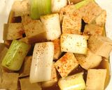 4毒抜き・レンチン高野豆腐とネギの煮物作り方6写真