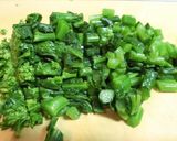 ☆菜の花とカリカリ梅の混ぜご飯おにぎり☆作り方1写真