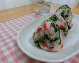☆菜の花とカリカリ梅の混ぜご飯おにぎり☆作り方5写真