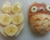 ロールパンのトトロサンドイッチ弁当作り方2写真