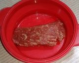 レンジde牛肉のたたき作り方1写真