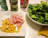 春の彩り✿春キャベツのクリームスパゲティ作り方1写真