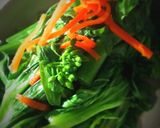 おつまみに　がんも＆かき菜の炊き合わせ作り方6写真
