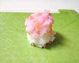 和菓子風♡桜の手毬寿司1♡お花見お雛祭り作り方4写真