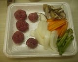牛肉チャップ作り方1写真