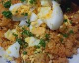 鶏ひき肉とゆで卵のトマトごはん♬作り方6写真