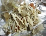 キノコたっぷり！簡単鮭のホイル焼き作り方1写真
