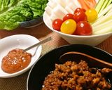 野菜たっぷり肉みそ♪挽き肉のレタス巻き☆作り方9写真