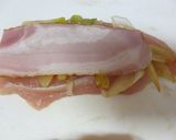 鶏ささ身のネギ&ベーコンはさみ焼き♪作り方3写真