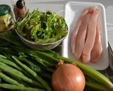 RF1風 ハーブ鶏のグリーンサラダ作り方1写真