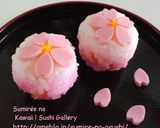 和菓子風♡桜手毬寿司2夜桜♡お花見母の日作り方5写真