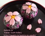 和菓子風♡桜の手毬寿司1♡お花見お雛祭り作り方6写真