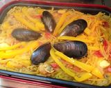 ホットプレートでパスタパエリア作り方7写真