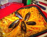 ホットプレートでパスタパエリア作り方8写真