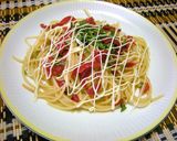 さっぱり❤梅と大葉の冷たいパスタ❤作り方4写真