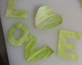 文字キャベツの天ぷら塩味♡＆揚げ物油きり作り方3写真