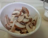 クリームマッシュルームソースホタテパスタ作り方1写真