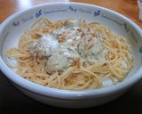 クリームマッシュルームソースホタテパスタ作り方7写真