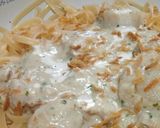 クリームマッシュルームソースホタテパスタ作り方8写真
